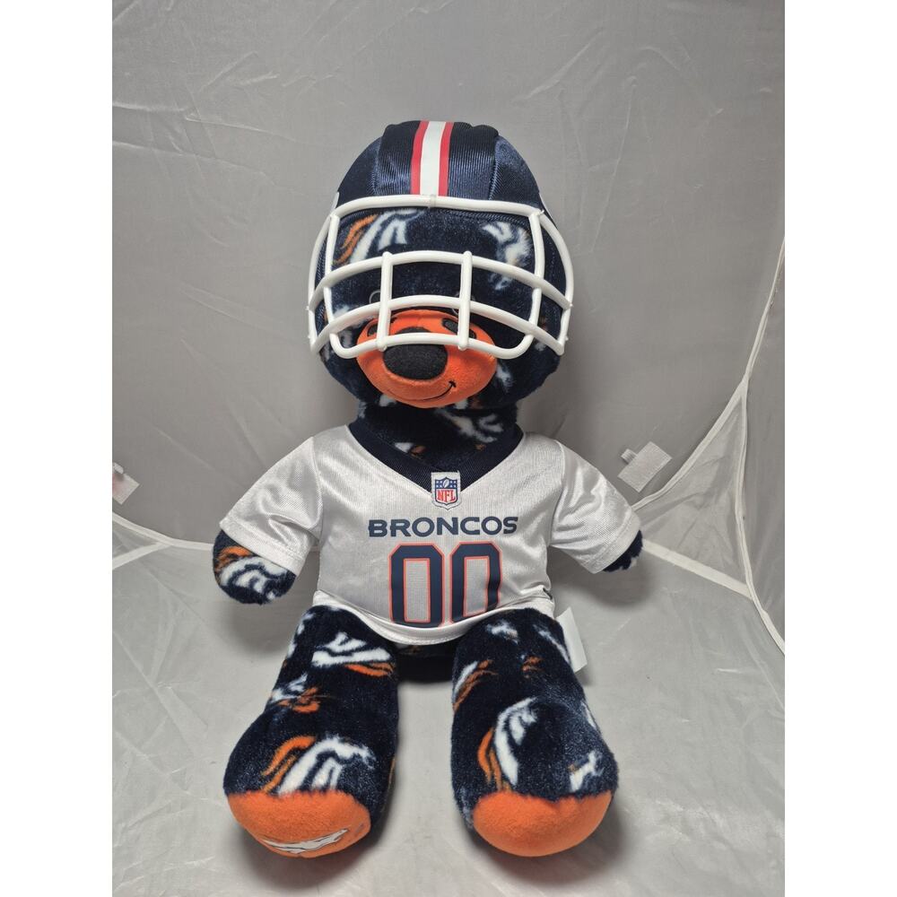 💥 Denver Broncos Football Teddy Bear Fan Hat Jersey